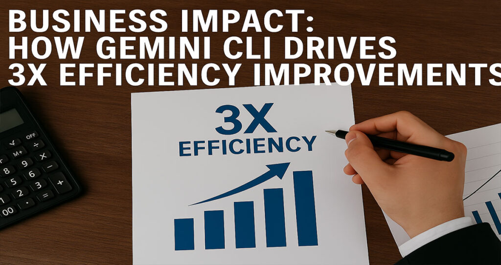Business Impact: How Gemini CLI Drives 3X Efficiency Improvements